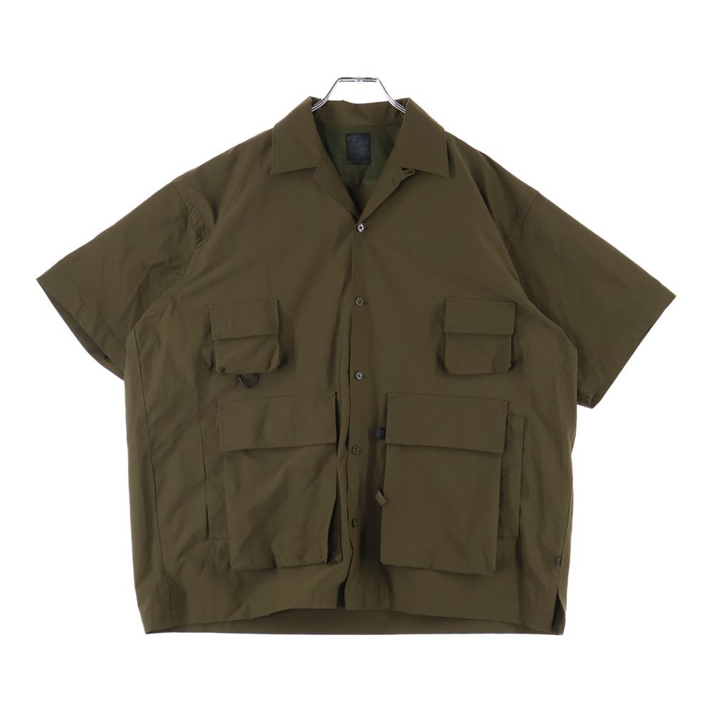 DAIWA PIER39 (ダイワ ピアサーティナイン) TECH ANGLERS OPEN S/S テック アングラーズ ショートスリーブ オープンカラーシャツ カーキ BJ-57021