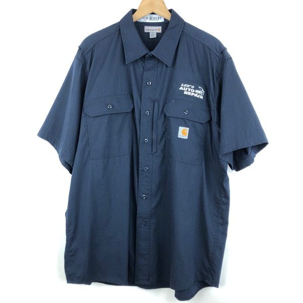 古着】 Carhartt カーハート ワークシャツ リップストップ 企業
