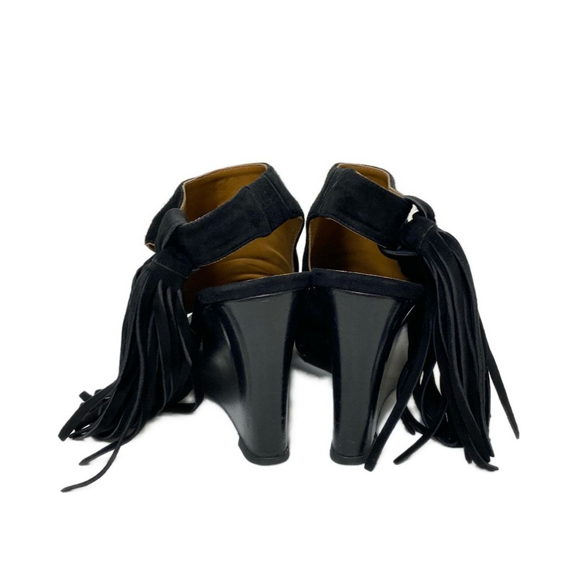Chloe(クロエ) サンダル 35 レディース 黒 ウェッジソール