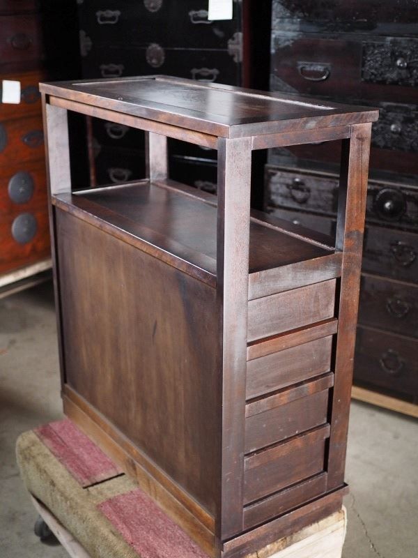 【最安値】 北海道民芸家具 高山式飾り棚 昭和中期 古録展 品番S10808