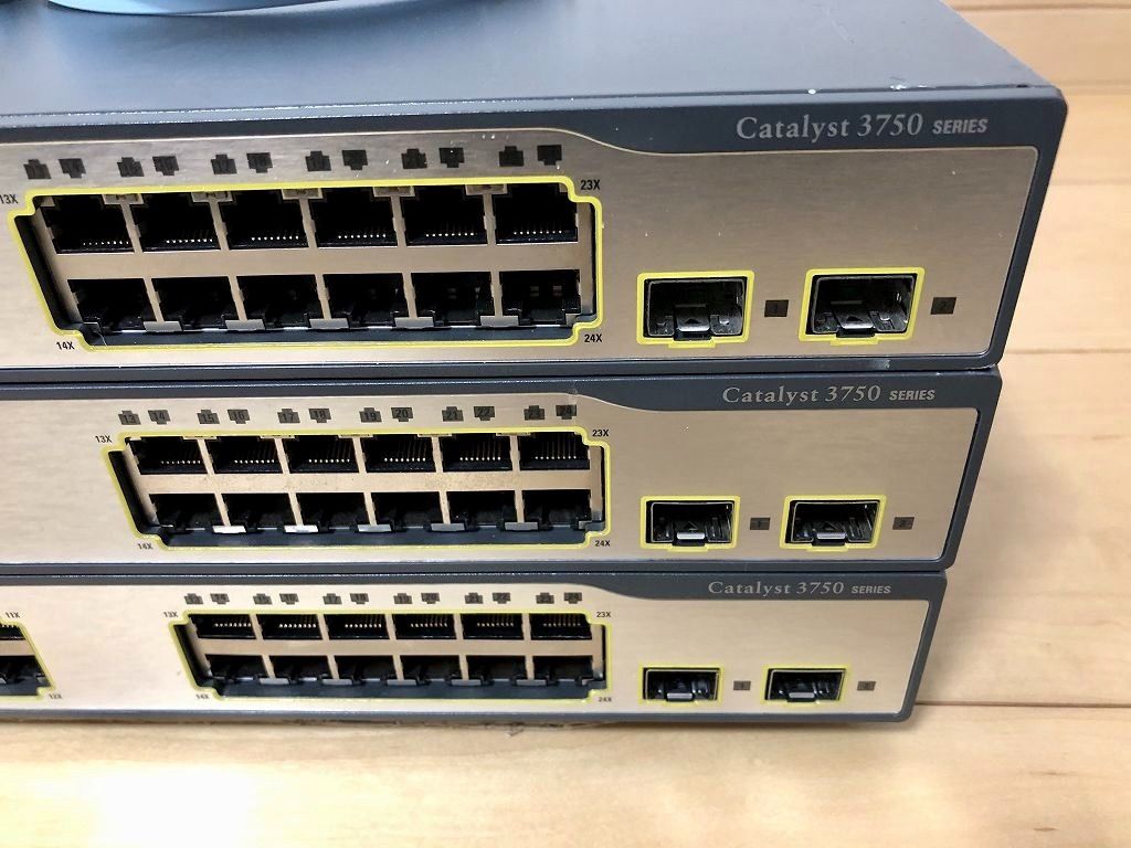 新版 【CCNA、CCNP】1台セットCisco L3スイッチ3750 | www.butiuae.com