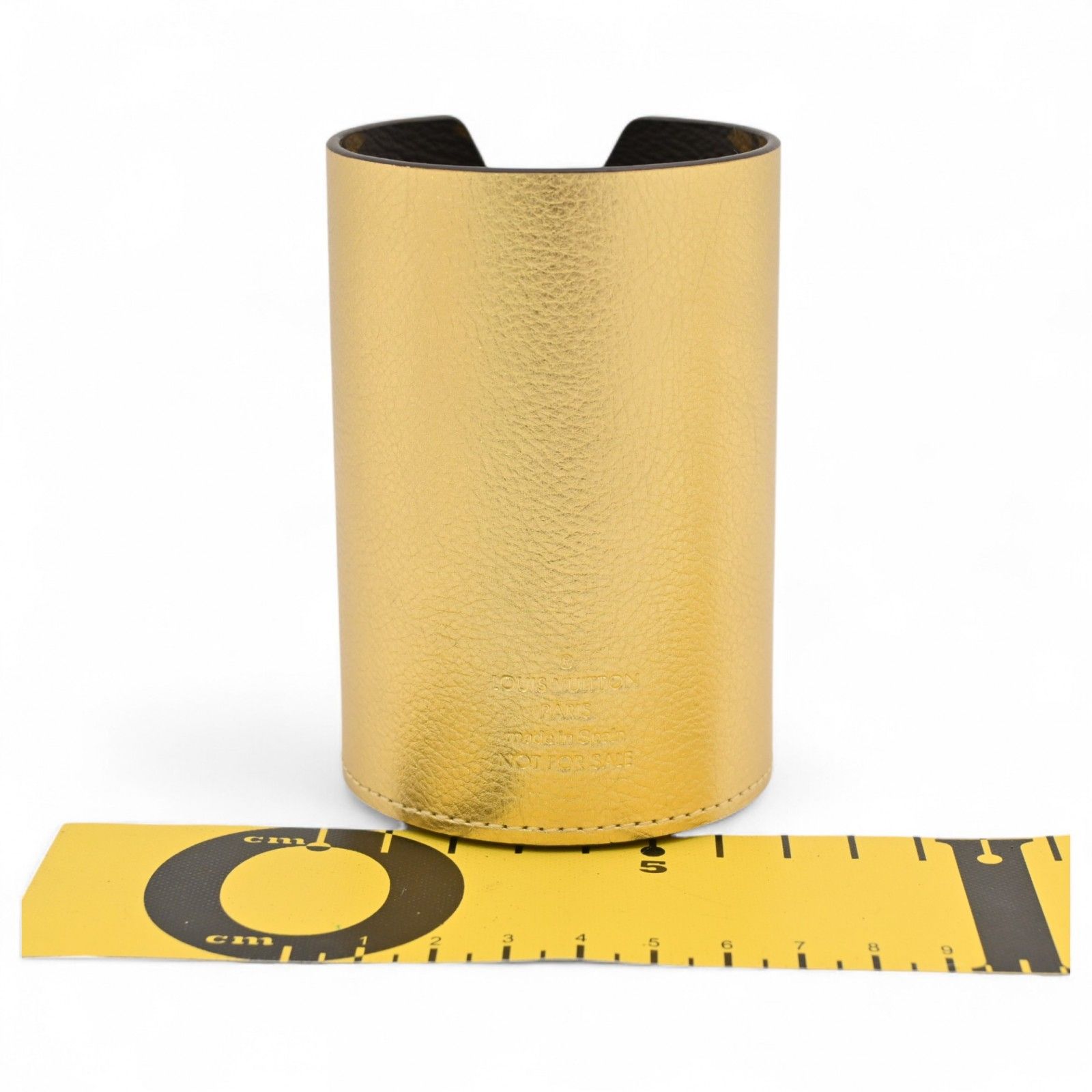 ルイヴィトン ポ クレヨン ガストン ケース ペン立て ゴールド Aランク lv4625bm