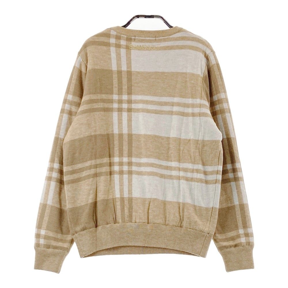 サイズ：L BEAMS GOLF ビームスゴルフ 裏地付ウール混 ニットセーター