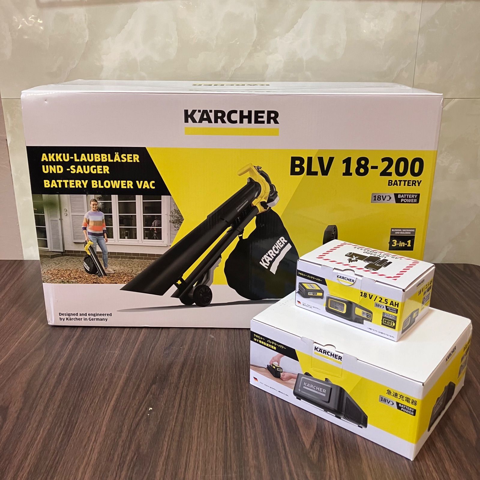 新品未開封 ケルヒャー BLV18-200 ブロアバキューム 18V バッテリー 
