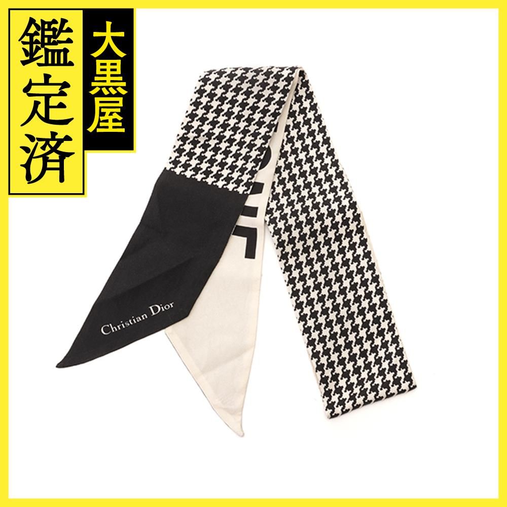 DIOR 30 Montaigne ミッツァ スカーフ　ブラック DIOR | 30 Montaigne ミッツァ スカーフ シルクツイル