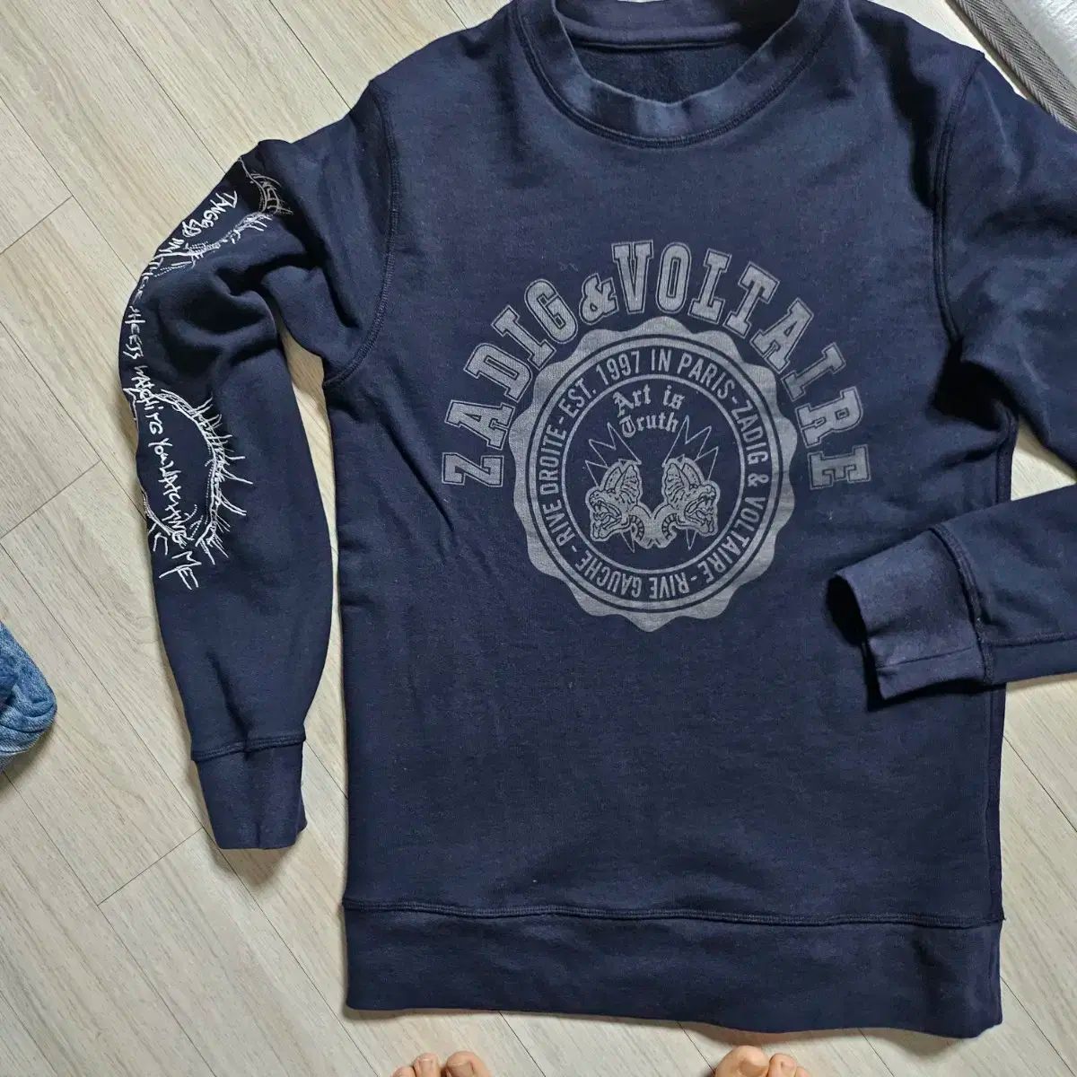 ZADIG&VOLTAIRE(ザディグ・エ・ヴォルテール) 刺しゅう入りスウェット  