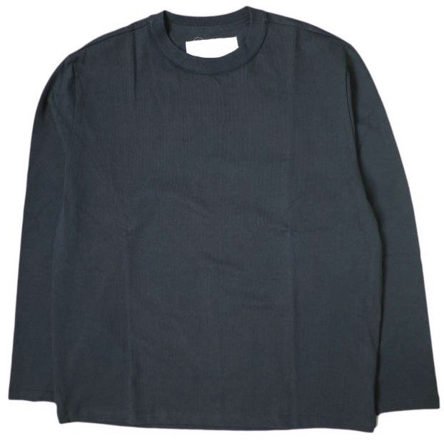 新品 CAMIEL FORTGENS カミエル フォートヘンス 22SS ポルトガル製 L/S BIG TEE ヘビーウェイトコットン ビッグロングスリーブTシャツ GP.01.01.02.01 M NAVY 長袖 トップス g19875