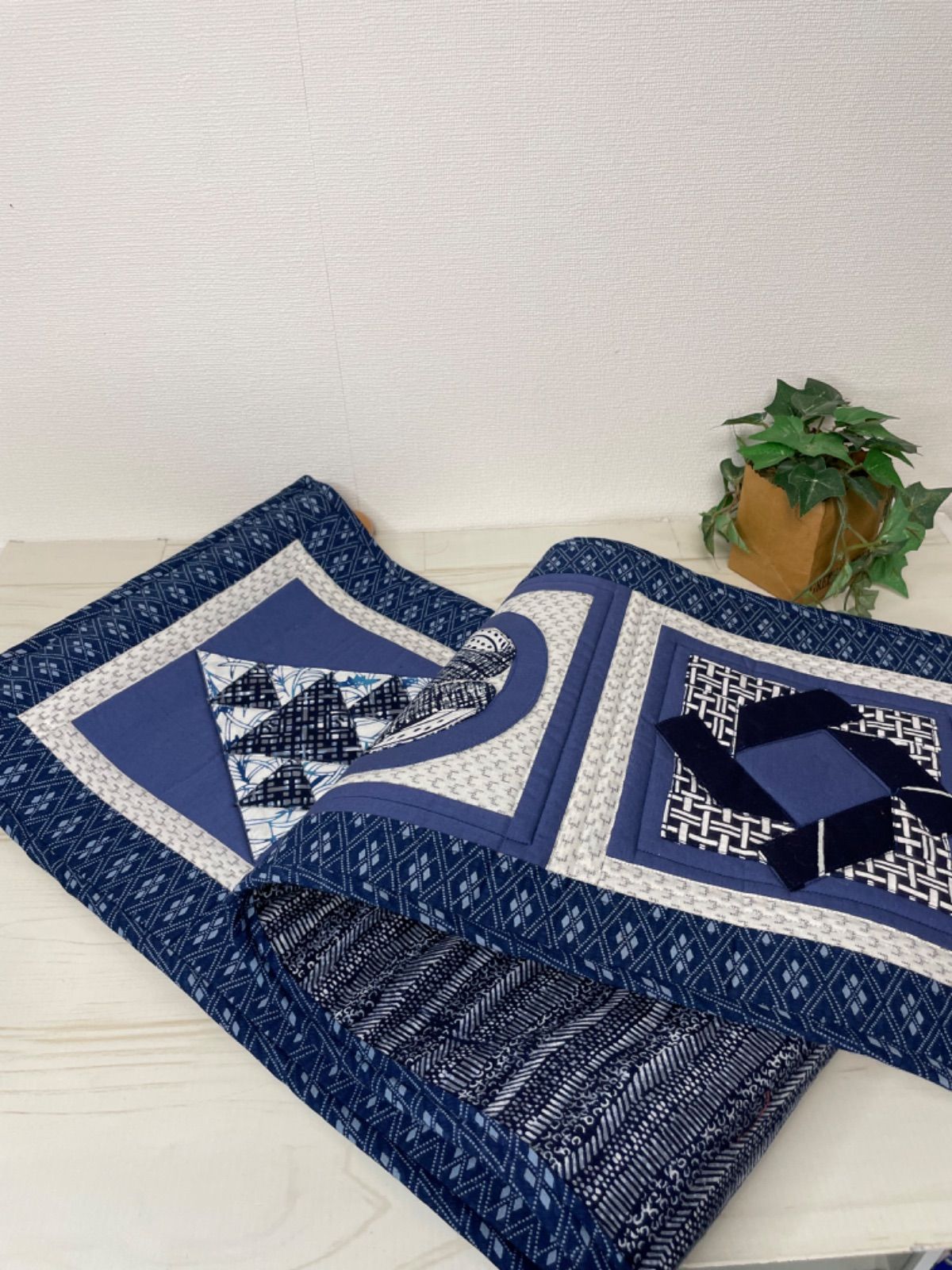 ハンドメイド 着物 リメイク マルチカバー or タペストリー