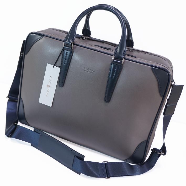 フジタカ FUJITAKA ダブルルーム レザービジネスバッグ B4 メンズ