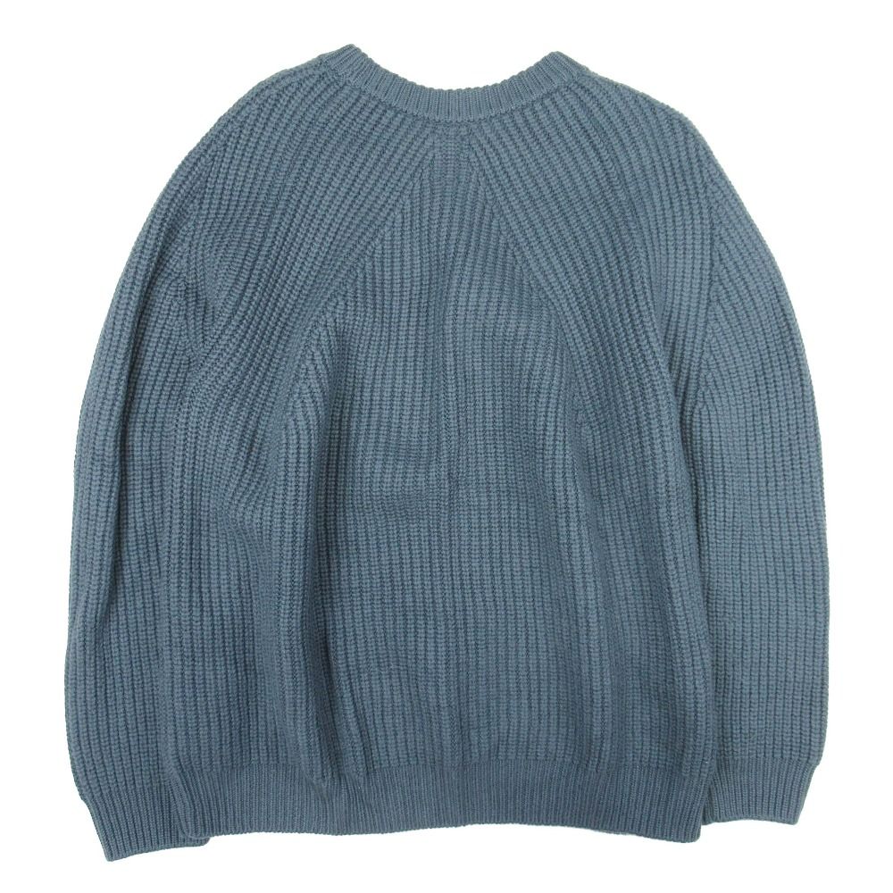 バトナー シグネチャークルーネックニット ウール メンズ3(L) グレーブルー バトナー シグネチャークルーネックニット ウール メンズ3(L