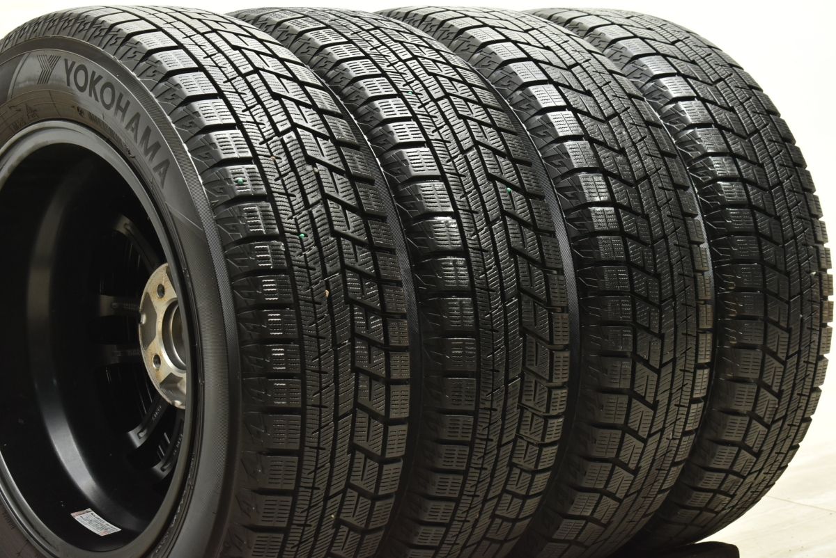 【程度良好品】SG-E 15in 5.5J +42 PCD100 ヨコハマ アイスガード iG60 185/65R15 ヤリス アクア ノート MAZDA2 デミオ フリード 送料無料