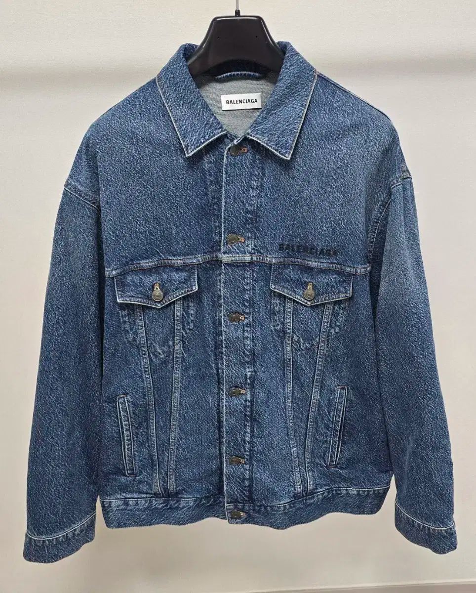 バレンシアガ バックロゴ デニム ジャケット 34サイズ 105