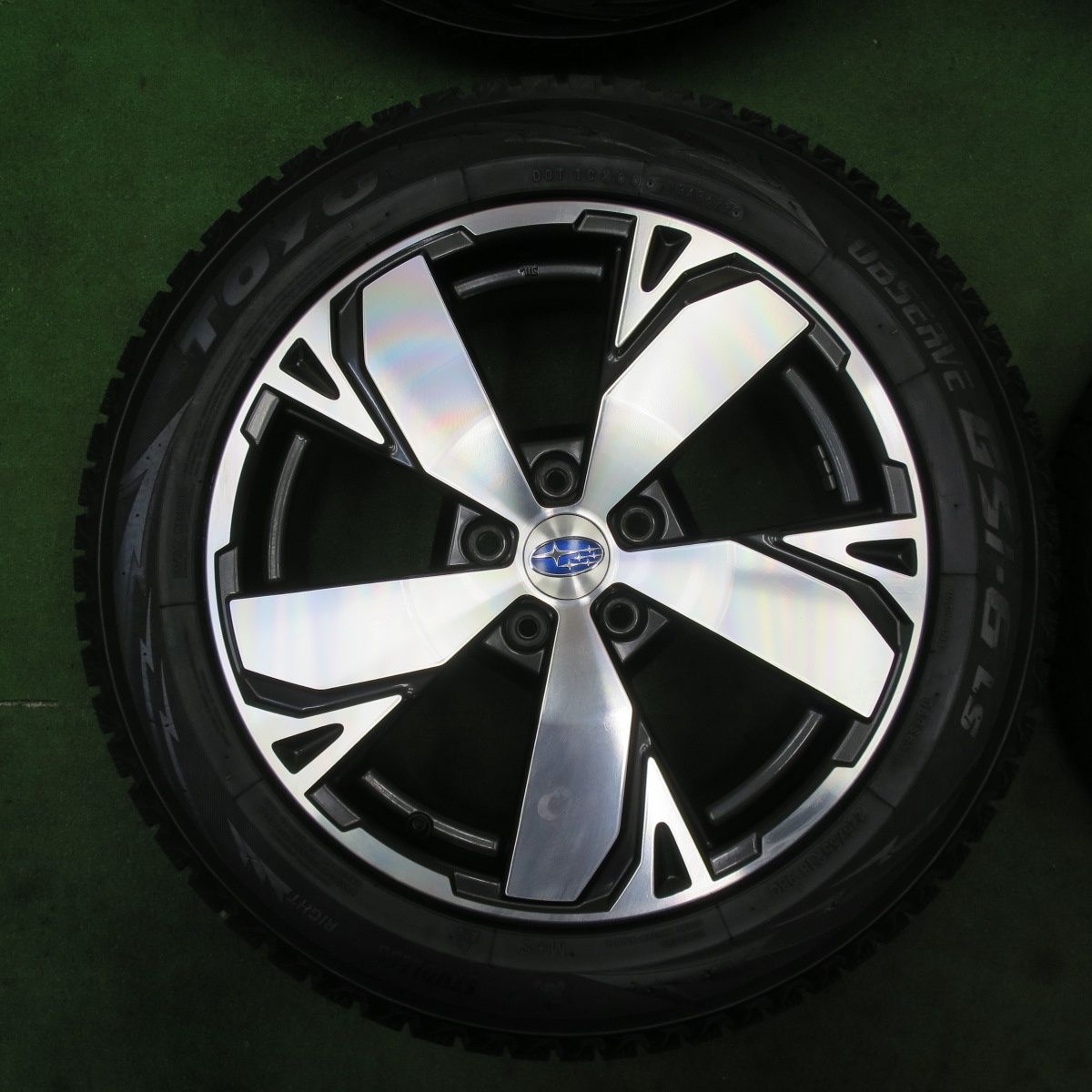 バリ溝 22年 キレイ 9.5分 スバル SK フォレスター 純正 225 55R18 スタッドレス トーヨー オブザーブ GSi-6 LS 18インチ PCD114.3 5H 5092402TTス FFCRYSTALESIA_COM