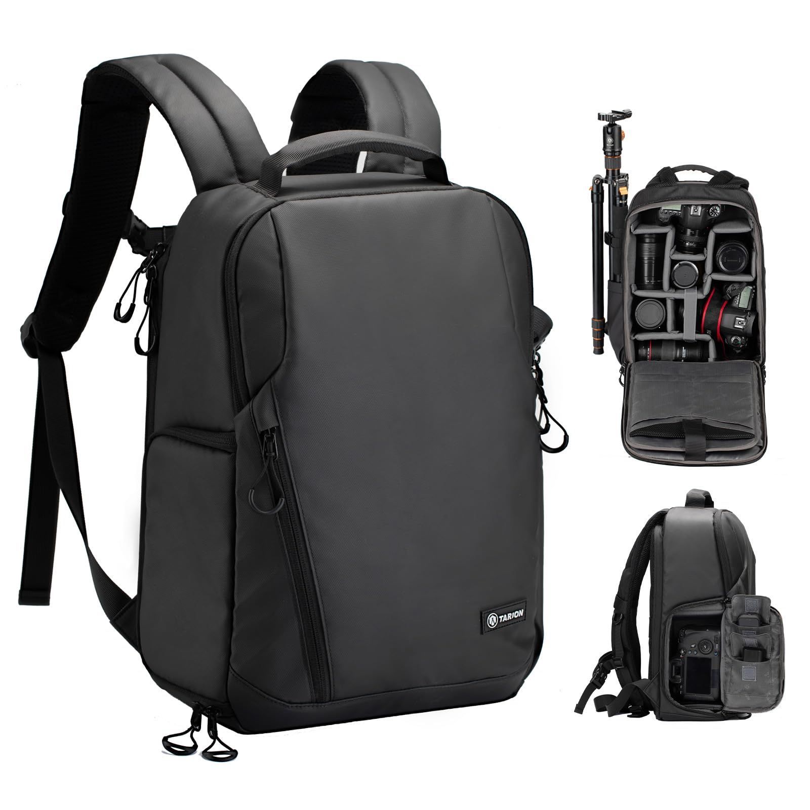 数量 11.5L サイドアクセス 三脚収納 大容量 軽量 防水 カメラリュック 一眼レフカメラバッグ DSLR カメラバックパック デジタルカメラ ドロン用 カメラバッグ カメラバッグ カメラケース TARION 通勤や旅行に適しています TRL