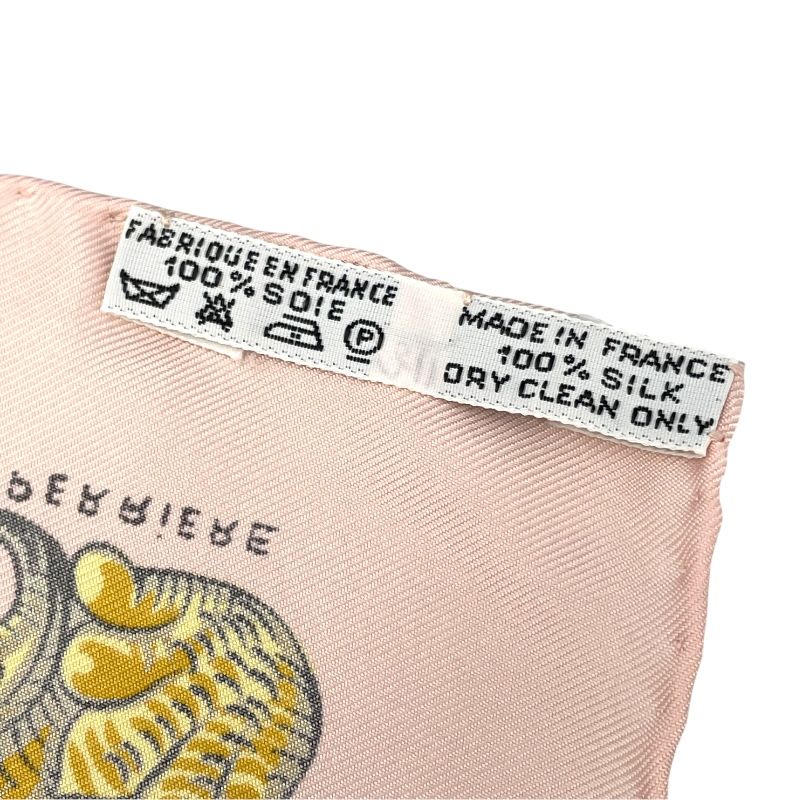 HERMES エルメス スカーフ カレ42 LVDOVICVS MAGNVS HERMES エルメス カレ90 スカーフ 良好 ネイビー シルク100