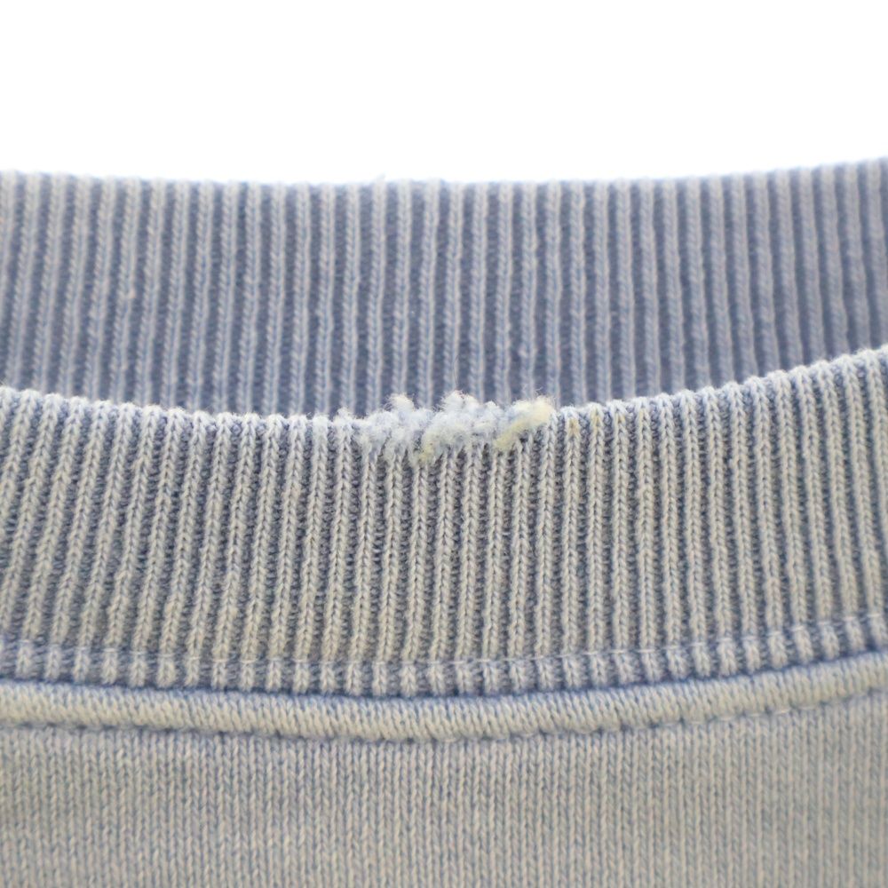 PRADA (プラダ) 25SS VINTAGE EFFECT BLUE SWEATSHIRT カレッジ