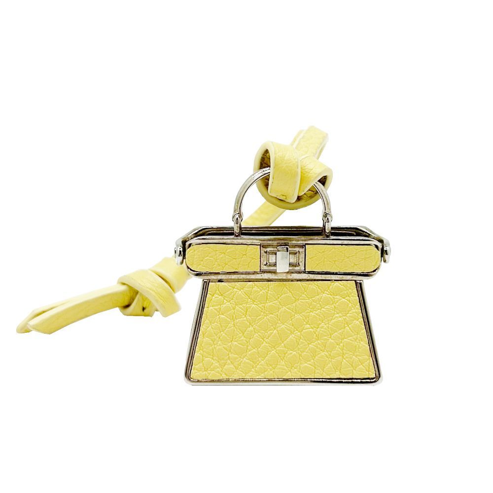 中古】フェンディ FENDI ストラップ Picoピーカブー イエロー
