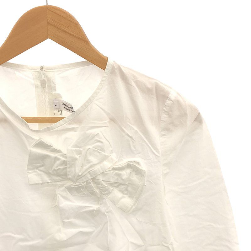 COMME des GARCONS COMME des GARCONS - COMME des GARCONS COMME des GARCONS / コムコム | 2014AW | リボン装飾 バックジップ ブラウス | S | ホワイト | レディース COMME des GARCONS COMME des GARCONS / コムコム | 2014AW