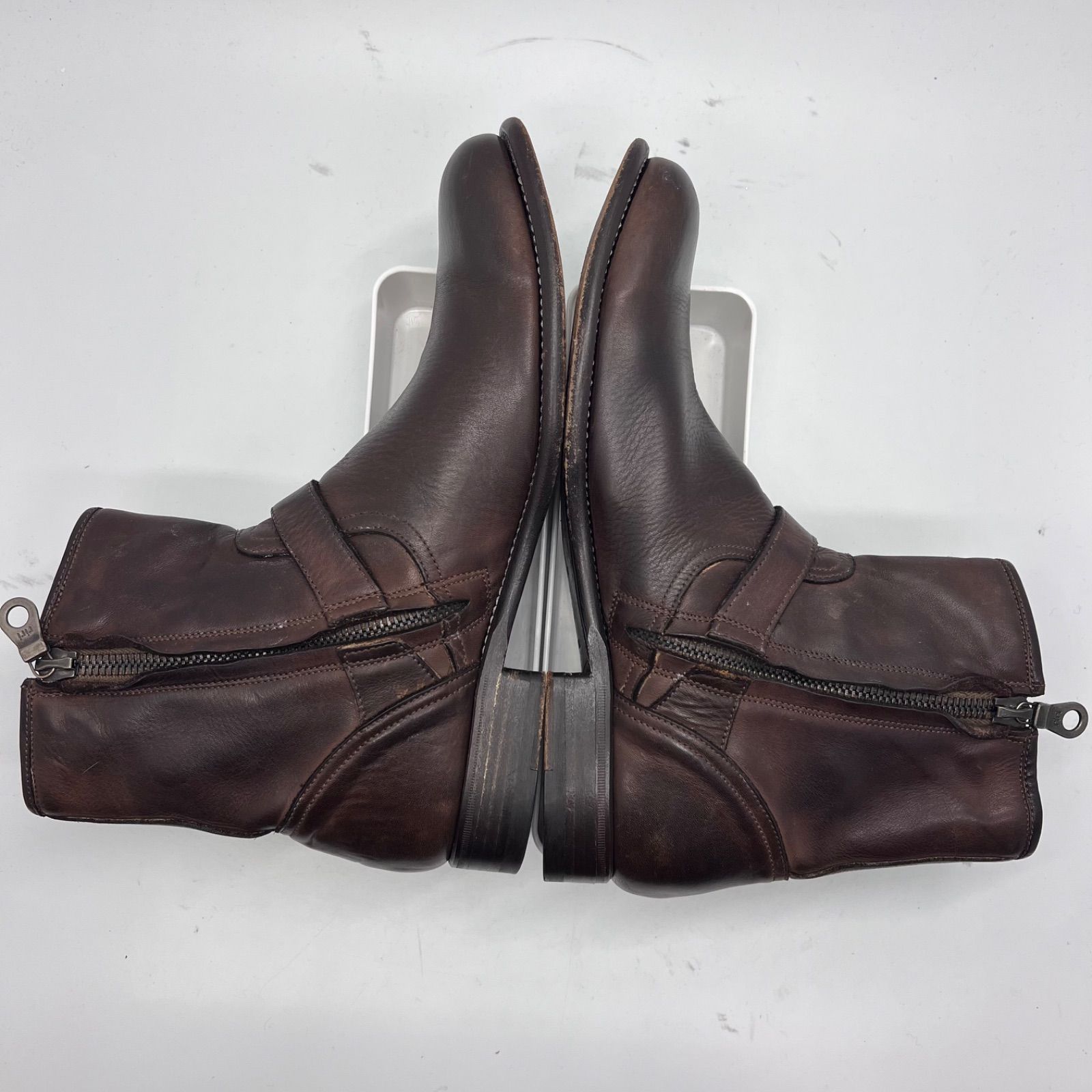 【 Paul Smith 】サイドジップ レザーブーツ シューツリー付き ポールスミス Paul Smith サイドジップ ブーツ シューツリー付き