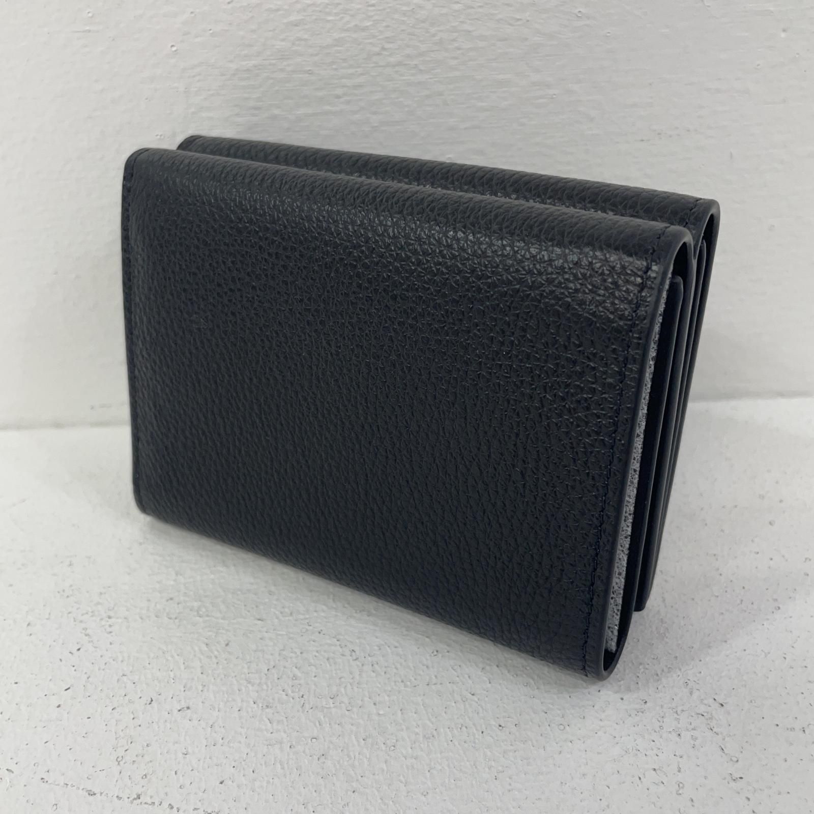 尾張小牧店】 中古 MARNI | マルニ 三つ折り財布 PFMI0097U0 ブラック  