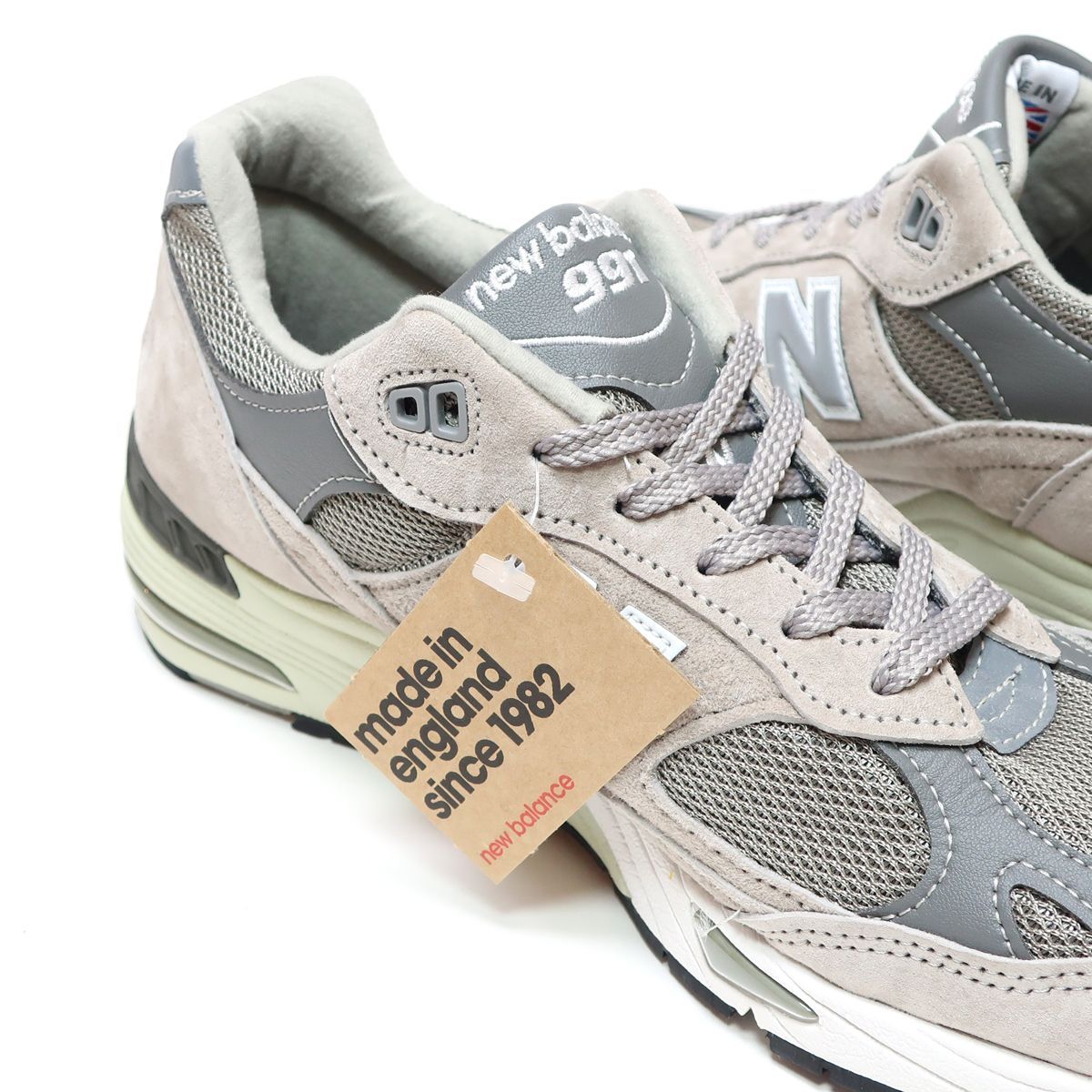 NEW BALANCE M991GL GRAY GREY SUEDE MADE IN ENGLAND US12 (30cm ...