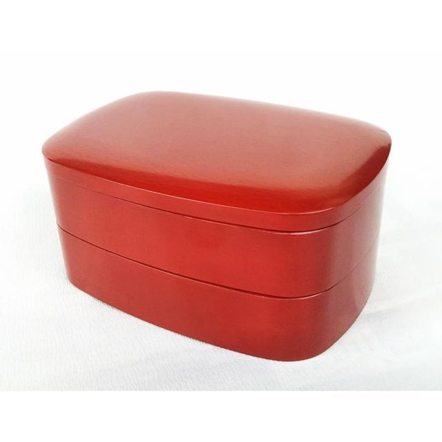 ☆b633、独楽象谷丸二段重｜漆器の島安【うるわしうるし】根来