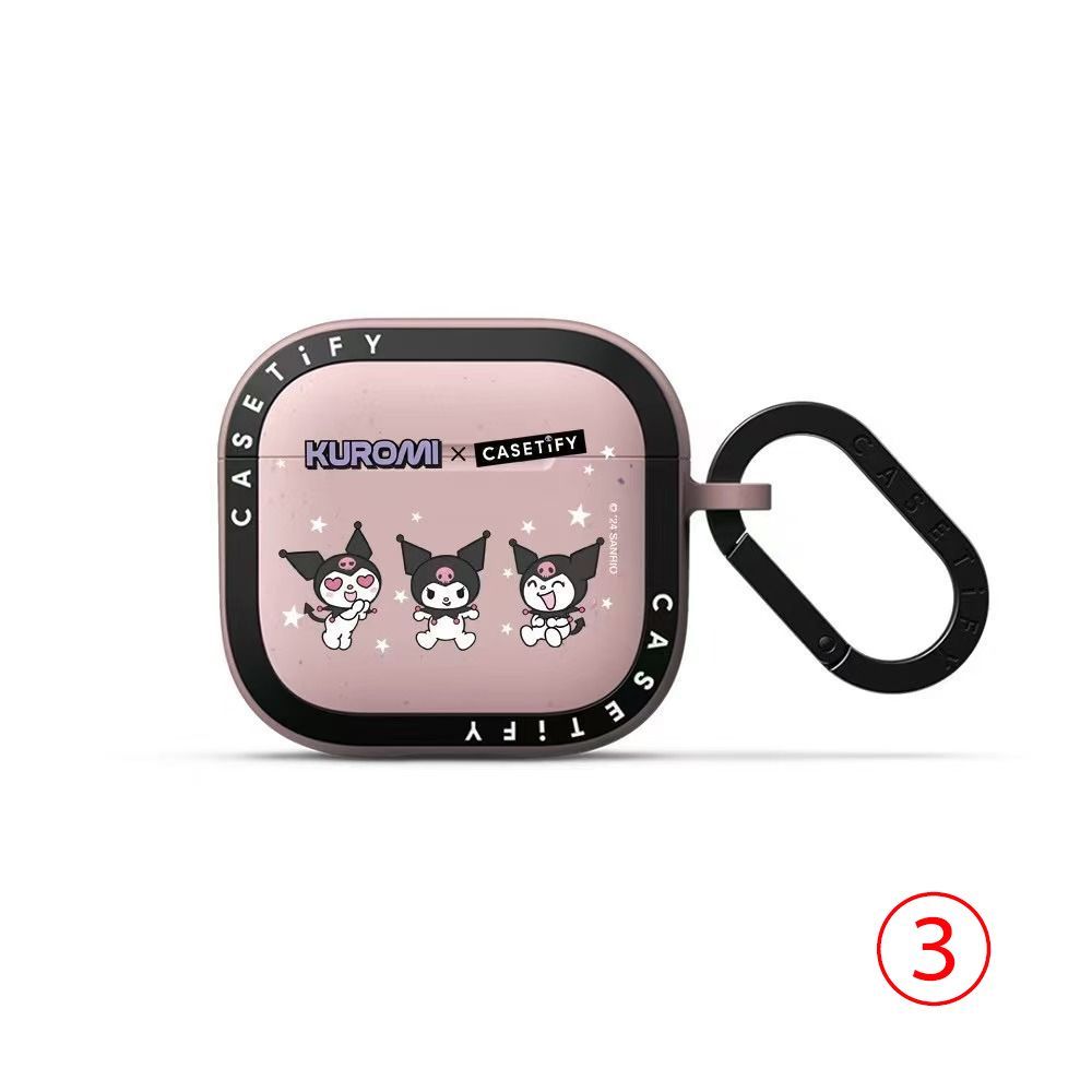 Airpods Pro2 用ケース　CASETIFY KUROMI Sanrio Characters Kuromi CASETiFY Galactic Stardust Earbuds
