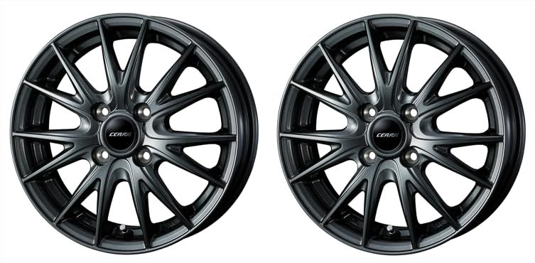 最安値に挑戦。 ２本セット ウェッズホイール CEARA3 13インチX4.0B インセット 45 4H ナット穴数 PCD 100 ガンメタリック 着回しコーデ