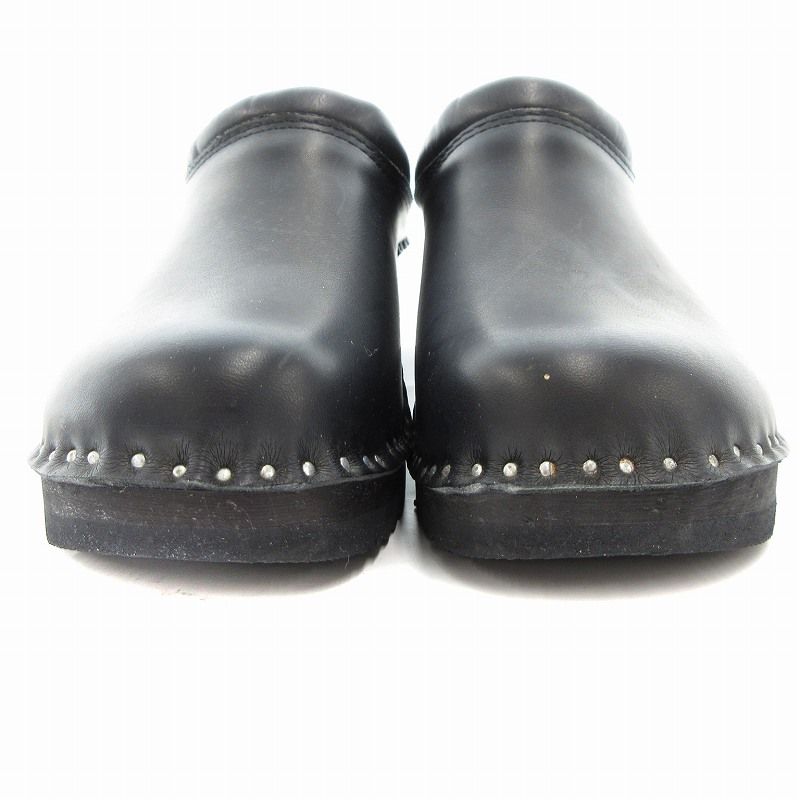 ✨美品✨トロエントープ サンダル サボ クロッグ 厚底 レザー 黒 38 ✨美品✨トロエントープ サンダル サボ クロッグ 厚底 レザー 黒 38