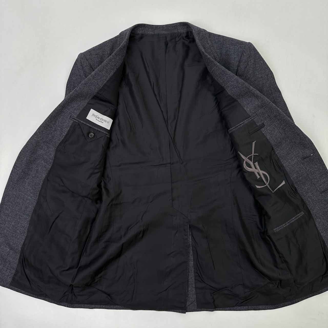 美品 YVES SAINT LAURENT rive gauche トムフォード期 格子チェック 