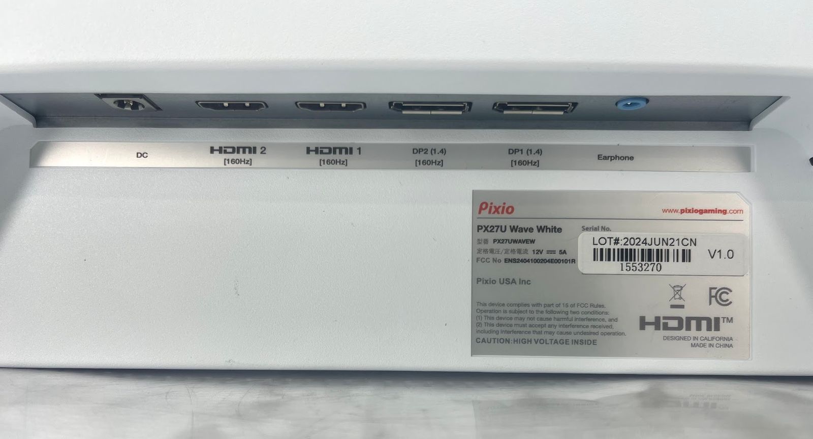 美品】Pixio PX27U Wave White ゲーミングモニター 27インチ 美品】Pixio PX27U Wave White ゲーミングモニター 27インチ