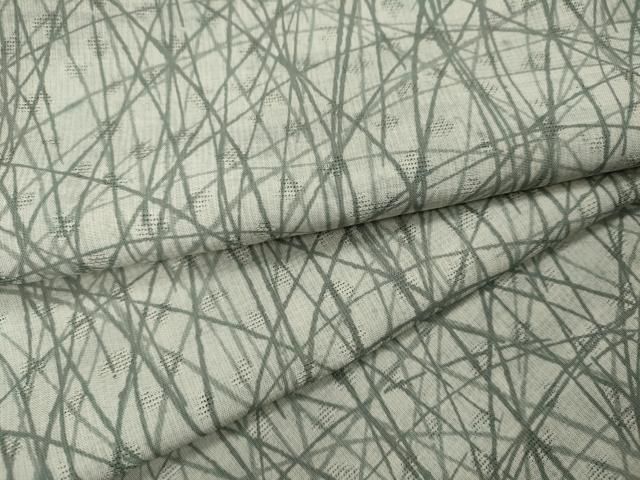 平和屋着物＊夏物 小紋 紗 枝葉文 正絹 逸品 未使用 AAAW8577st