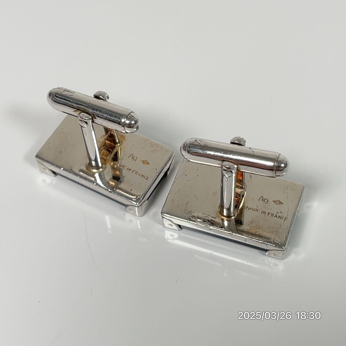 【未使用】ティファニー　グローブ　地球　バーベル・カフス　カフリンクス 未使用】ティファニー グローブ 地球 バーベル・カフス カフリンクス