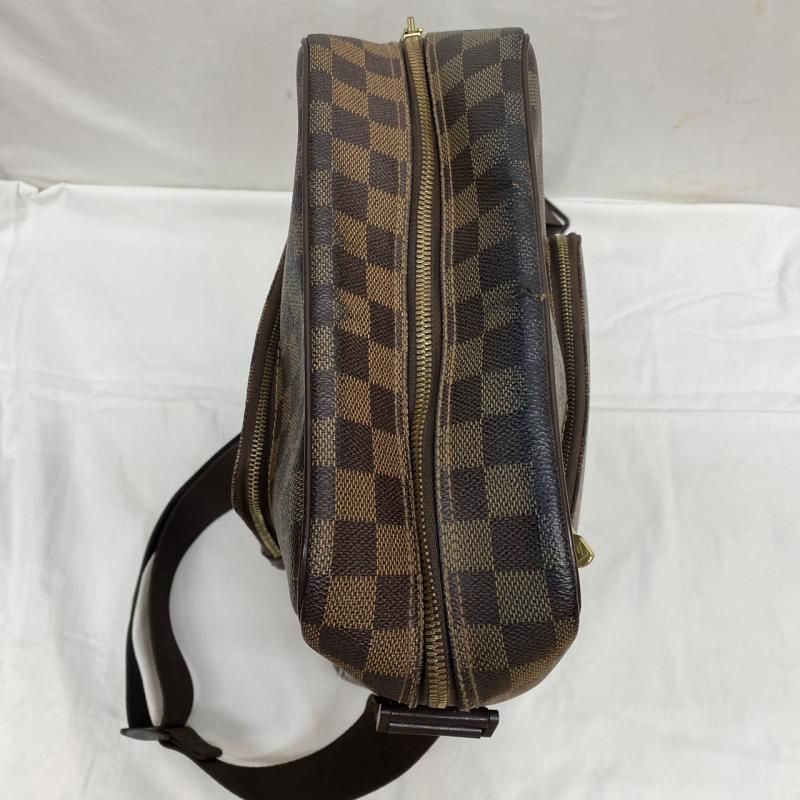 LOUIS VUITTON ルイヴィトン ショルダーバッグ N41441 ダミエ オラフMM ショルダー バッグ 斜め掛け エベヌ レザー A4 PC 収納可能