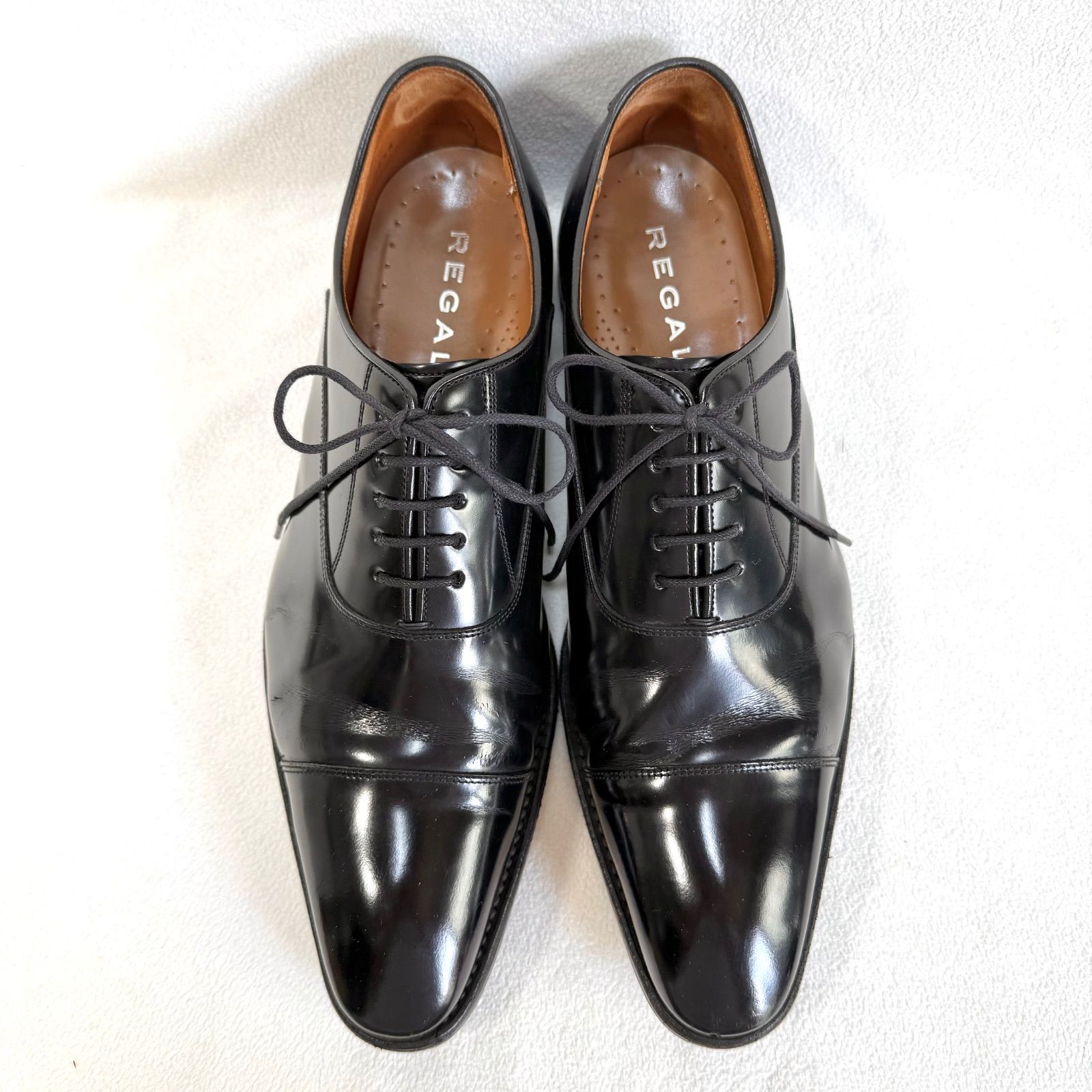 美品✨リーガル 315R ストレートチップ レザー ブラック 本革 26.5
