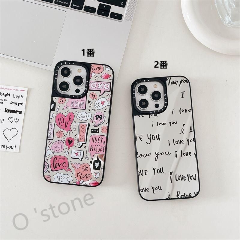 新品 casetify LOVE ケースティファイ iPhone用ケース 耐衝撃