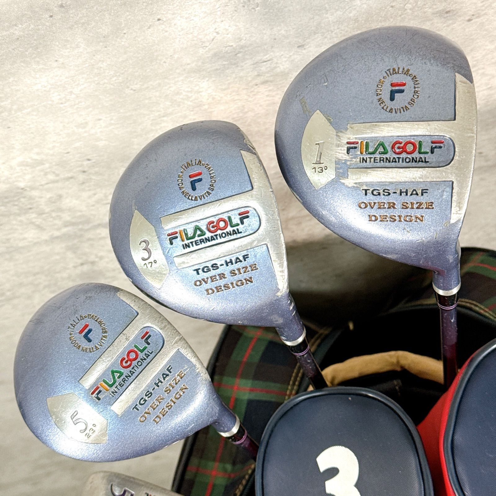 レディース ゴルフクラブセット FILA GOLF フィラゴルフ ハーフセット 9本 キャディバッグ付き フレックスL 女性 右利き K 149