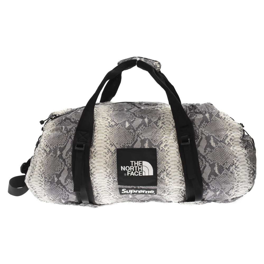 SUPREME (シュプリーム) 18SS×THE NORTH FACE Snakeskin Flyweight Duffle  Bag×ザノースフェイス スネーク フライウェイトダッフル バッグ ブラック