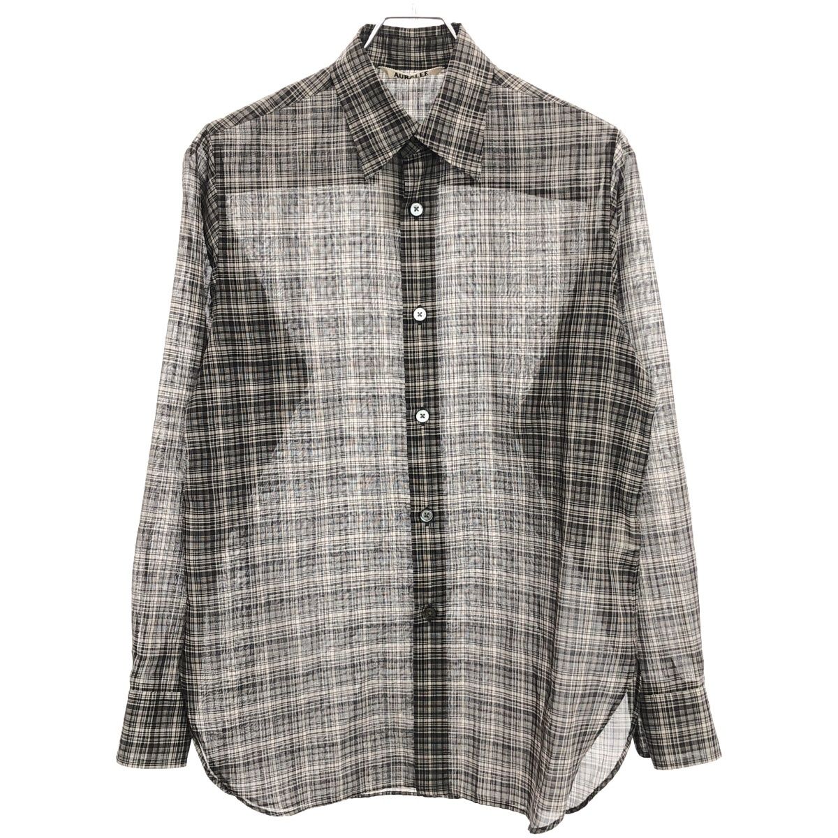 新品未使用 AURALEE ウールチェックシャツ 21SS サイズ4 オーラリー AURALEE - 【AURALEE】SUPER LIGHT WOOL CHECK SHIRTS 4の通販
