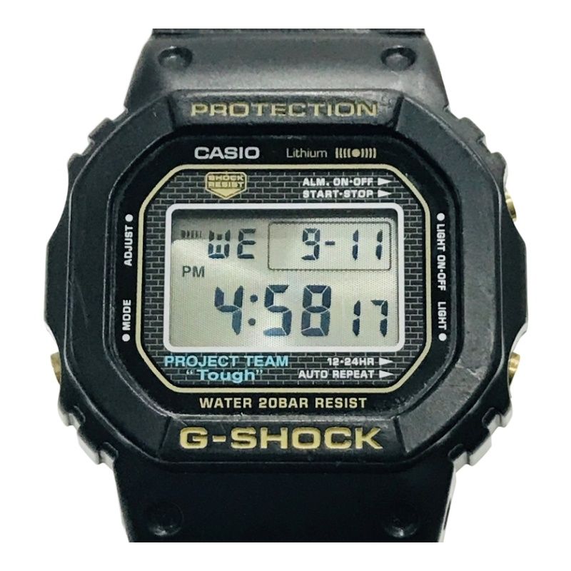 限定 35周年記念モデル CASIO カシオ 腕時計 G-SHOCK ジーショック DW-5035D 稼働品 ブラック×ゴールドカラー 【中古品】  22409K135 - メルカリ