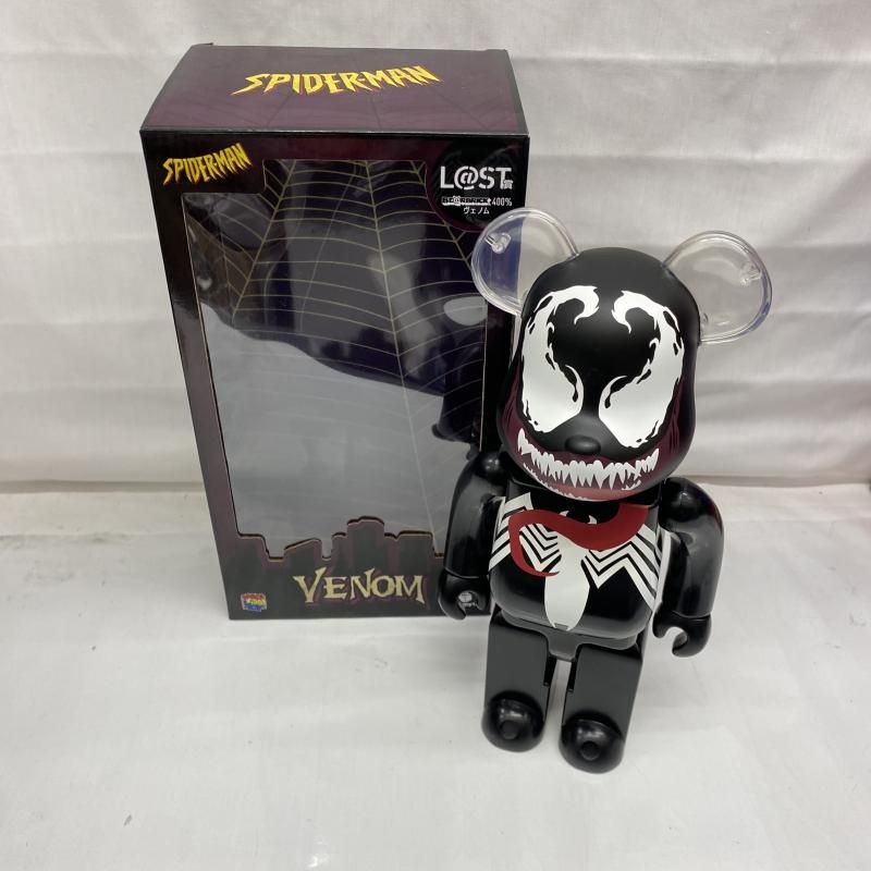 中古】開封)BE@RBRICK Spider-Man 400％ VENOM LAST賞 ベア