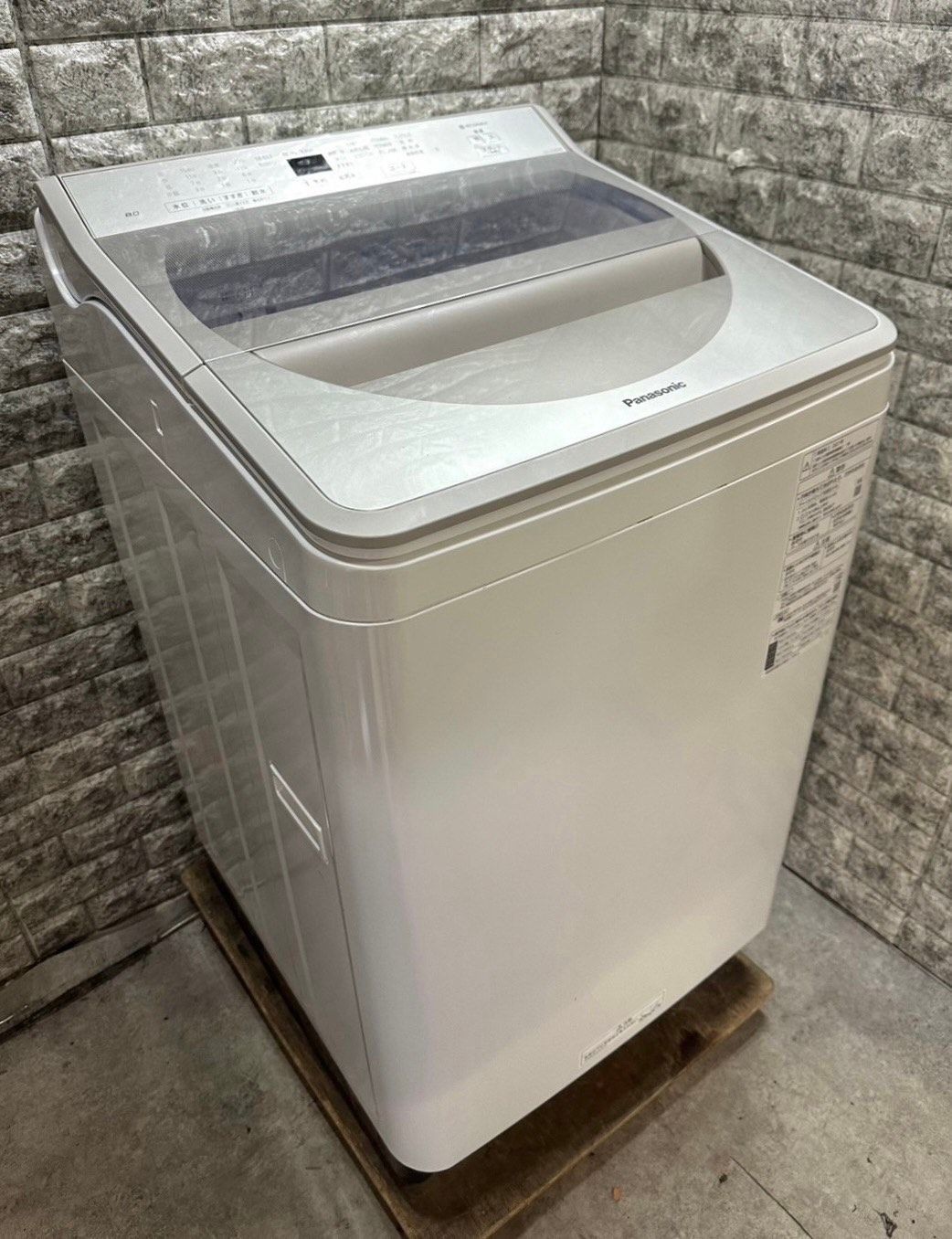 大阪送料無料☆3か月保障付き☆洗濯機8kg☆NA-FA80H8-W☆S-707 【公式 