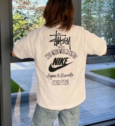 新品 特価値 Nike x stussy ステューシー ダイス Tシャツ 男女兼用 2枚