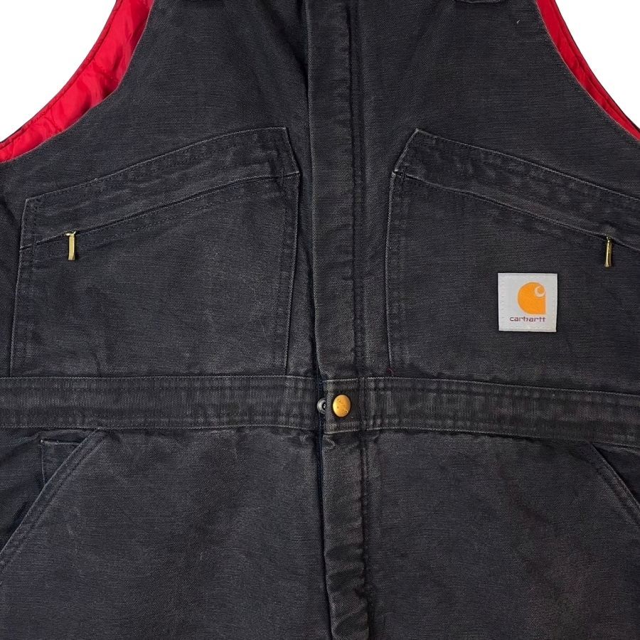 ★USA製★ 美品　カーハート　中綿キルティング　ダブルニー　オーバーオール 日本未発売 Carhartt キルティングライナー付き ダブルニー