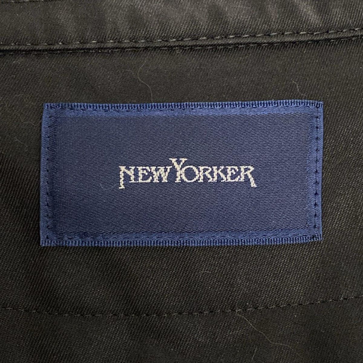 ニューヨーカー NEW YORKER レザーコート 羊革 ゆったりサイズ M Super100s' ウールショートビーバー シングルショートコート
