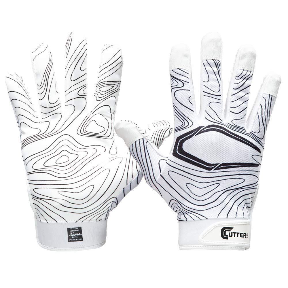 CUTTERS Game Day Receiver Glvs ホワイトトポS/M、大人:S/M [ホワイトトポ。] [Adult: S/M]