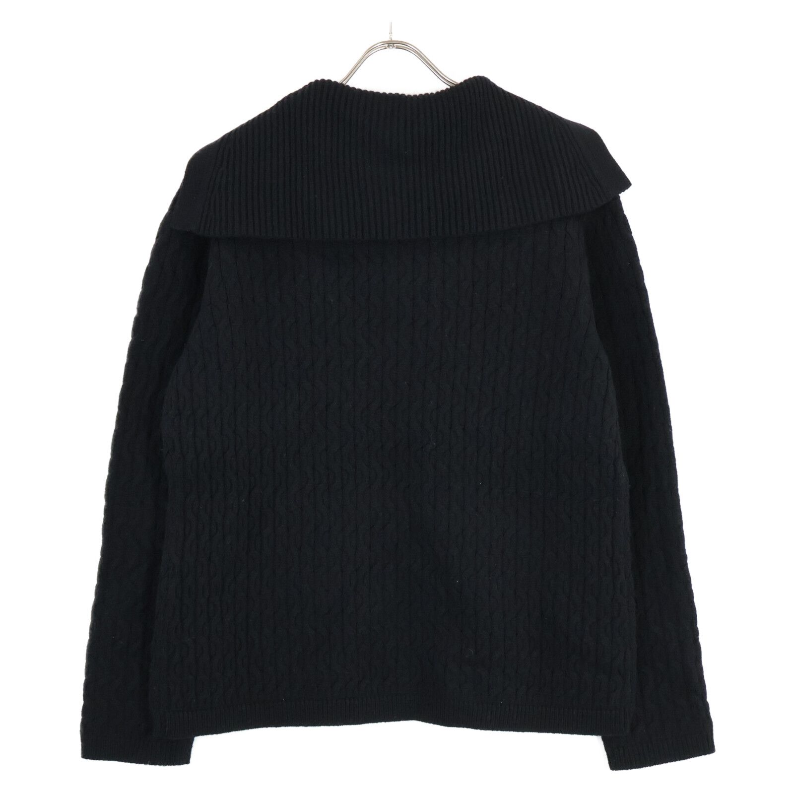 /22AW Theory セオリー 01-2301708-050-904 カシミア混ウール セーラーカラー ニットセーター/ トップス M ブラック レディース Theory セオリー 【22AW】01-2301708-050-904 カシミア混ウール