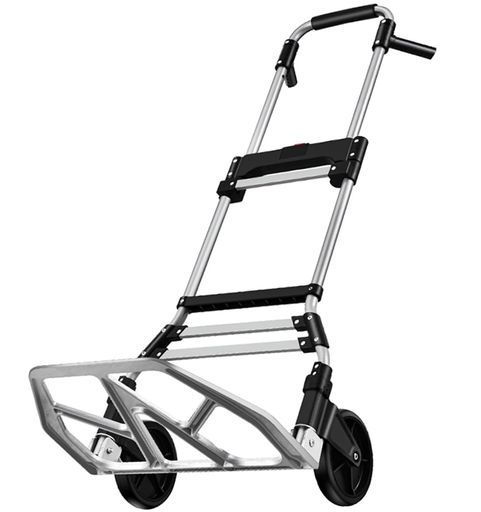 キャリーカート台車ハンドトラック大型耐荷重150KGコンパクト折りたたみ式家庭用業務用防災用荷物運搬釣りアウトドア固定ロープ2本付き 耐荷重150KGハンドル付き