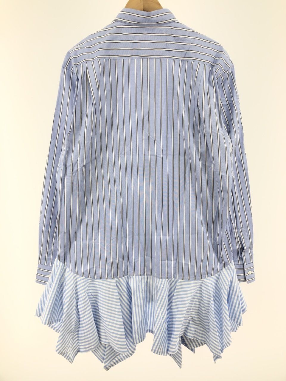 COMME des GARCONS SHIRT 23SS ストライプフリルL Sシャツ FK-B038(L