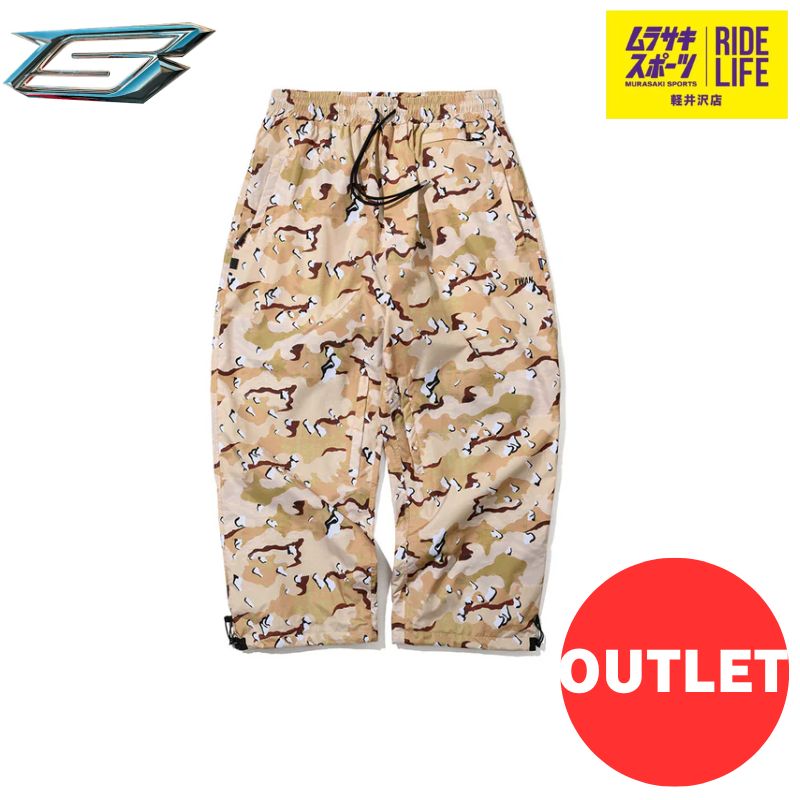 ムラスポ公式 BSRABBIT TWAN SUPER WIDE VENTILATION PANTS DSTCM ユニセックス 23-24 スノーウェア スノーボード 50%OFF